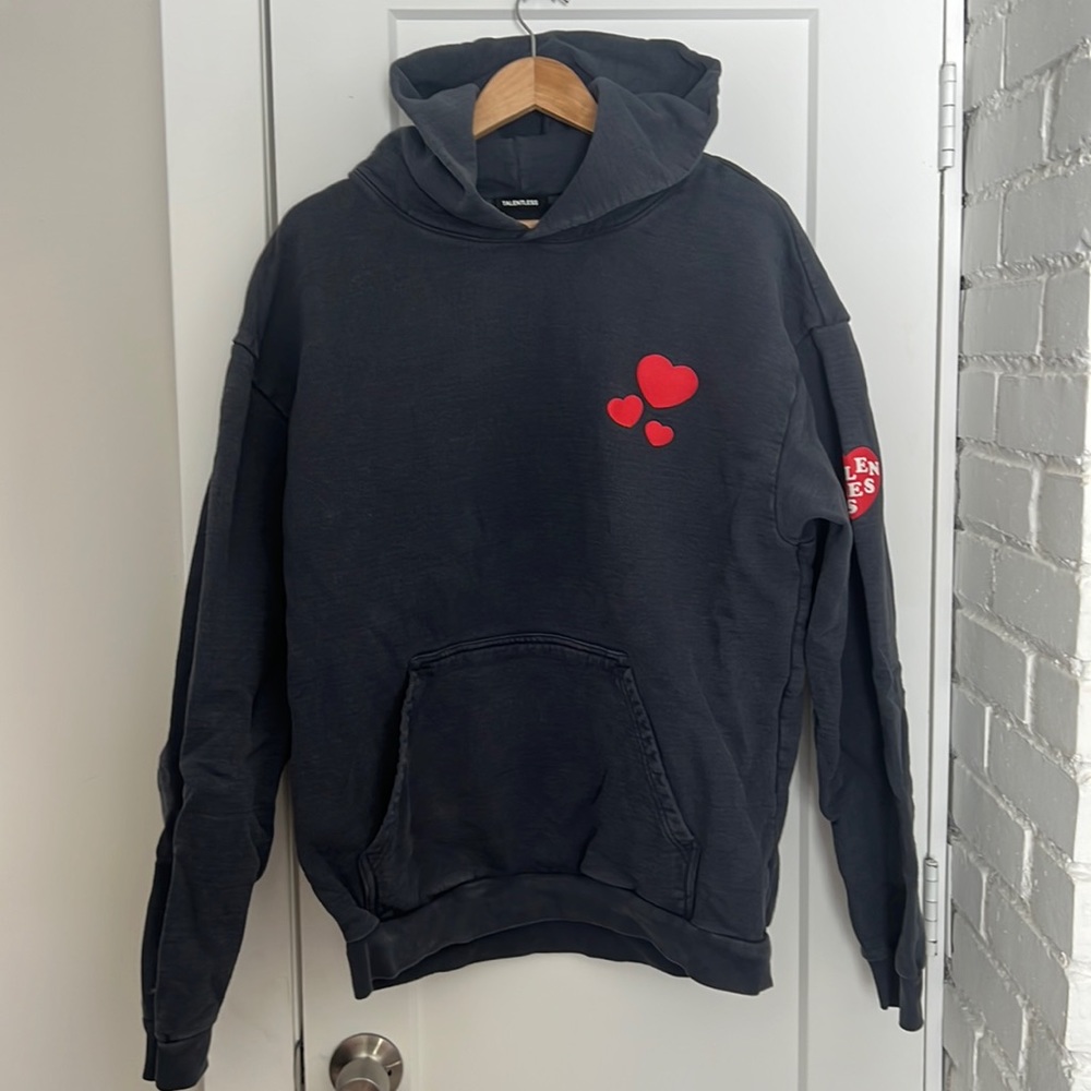 Talentless Hoodie, navy, XL, Show me the Love